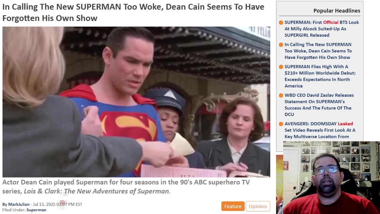 Dean Cain Getting Blasted Due To His Message To James Gunn