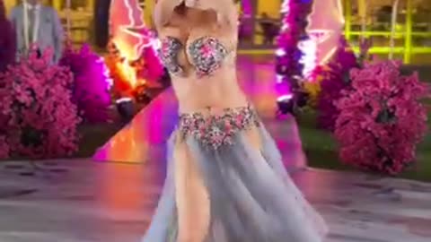 Cute lovely girl dance