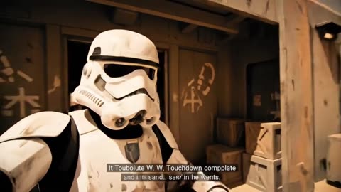 Touring the Sands #veo3 #stormtrooper #ai #starwarsfan #Vlog #vlogger #jeff #tatooine #sands