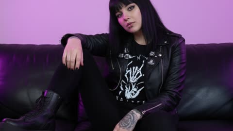 Goth Muse in Leather
