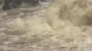 WATCH: People trapped as flooding impacts subway stations in New York City.