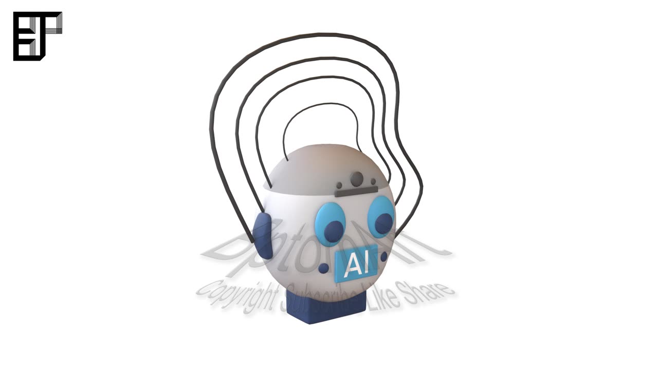 AI Hallucination Icon V1 001 3D Model Showcase