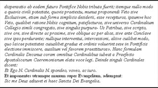 Formulae iurisiurandi accipere in Conclave secundum Apost. Const. Pii PP. XII