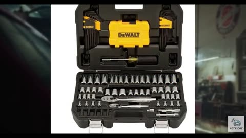 DEWALT Mechanics Tools Kit and Socket Set, 1/4" & 3/8" Drive, SAE, 108-Piece (D