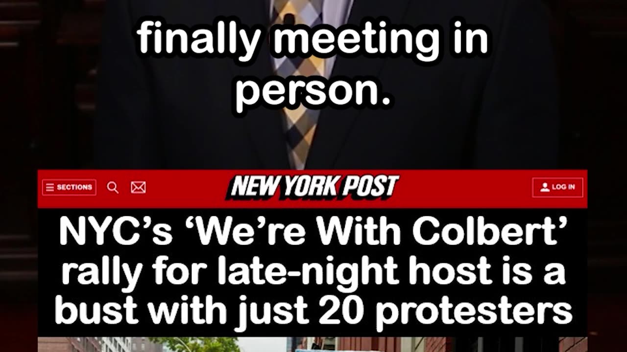 NYC’s Stephen Colbert Rally Only Has 20 Protesters