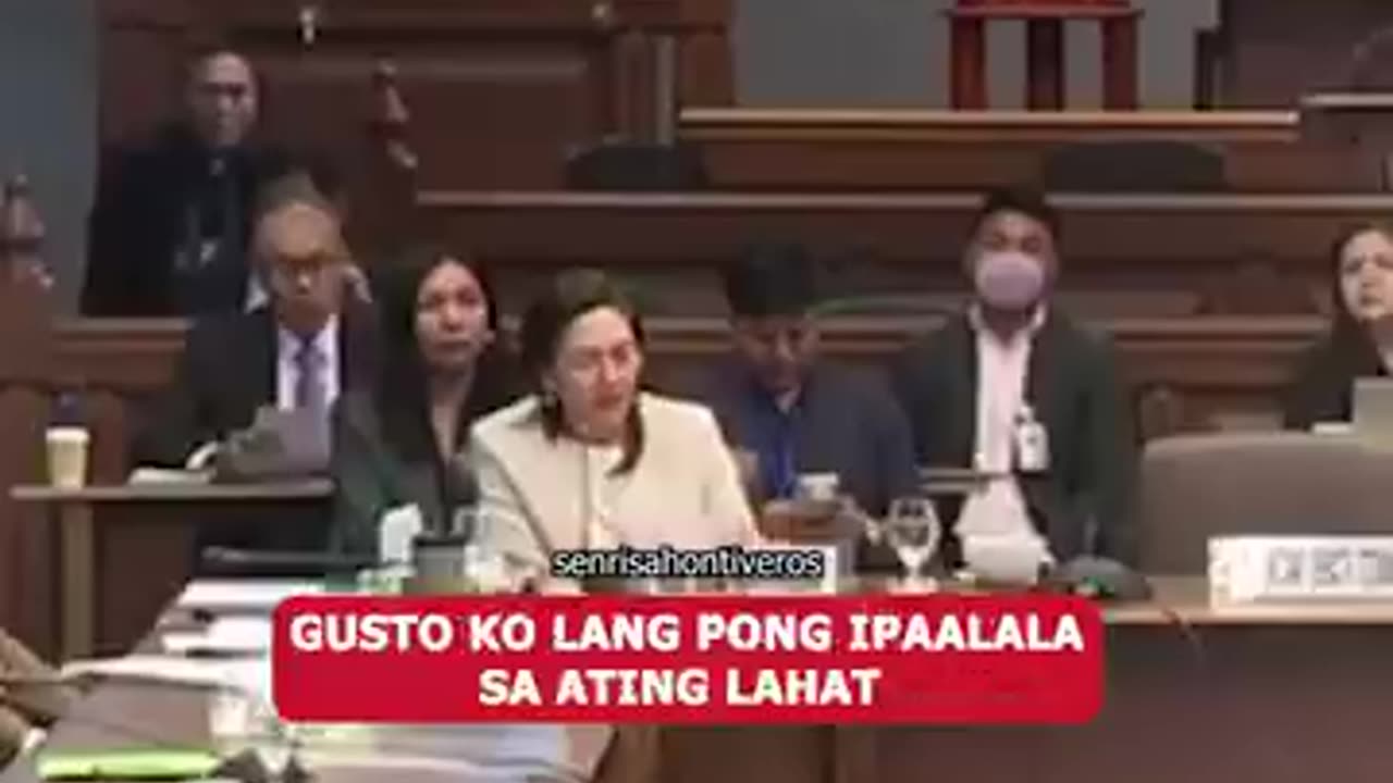 Duterte's testimony under oath at the Senate in 2024