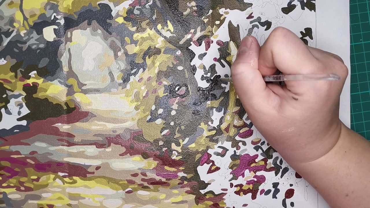 Paint-by-numbers: Magical forest