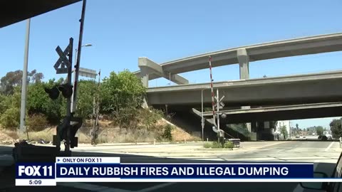 LA neighborhood sees trash fires, crime daily FOX 11 LA