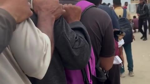 After forcing people to stand in lines under the pretext of organizing the distribution of aid