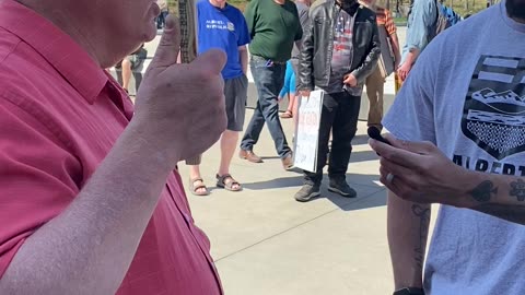 Whatcott Interviewed by Independant Media at pro-Alberta Sovereignty protest, May 3, 2025