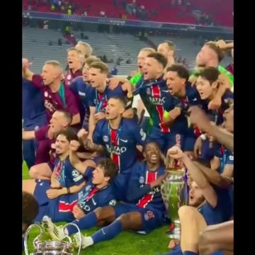 PSG Team Celebrations after Winning Champions League 2025
