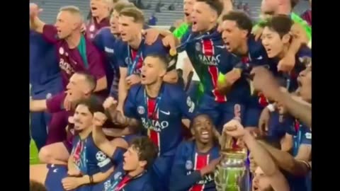 PSG Team Celebrations after Winning Champions League 2025