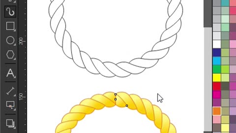 Tips for drawing rope quickly in CorelDraw