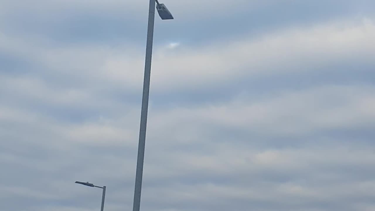 Chemtrail rippled sky hazy