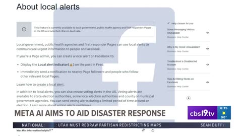 Meta to implement AI tools for natural disaster prediction, preparedness