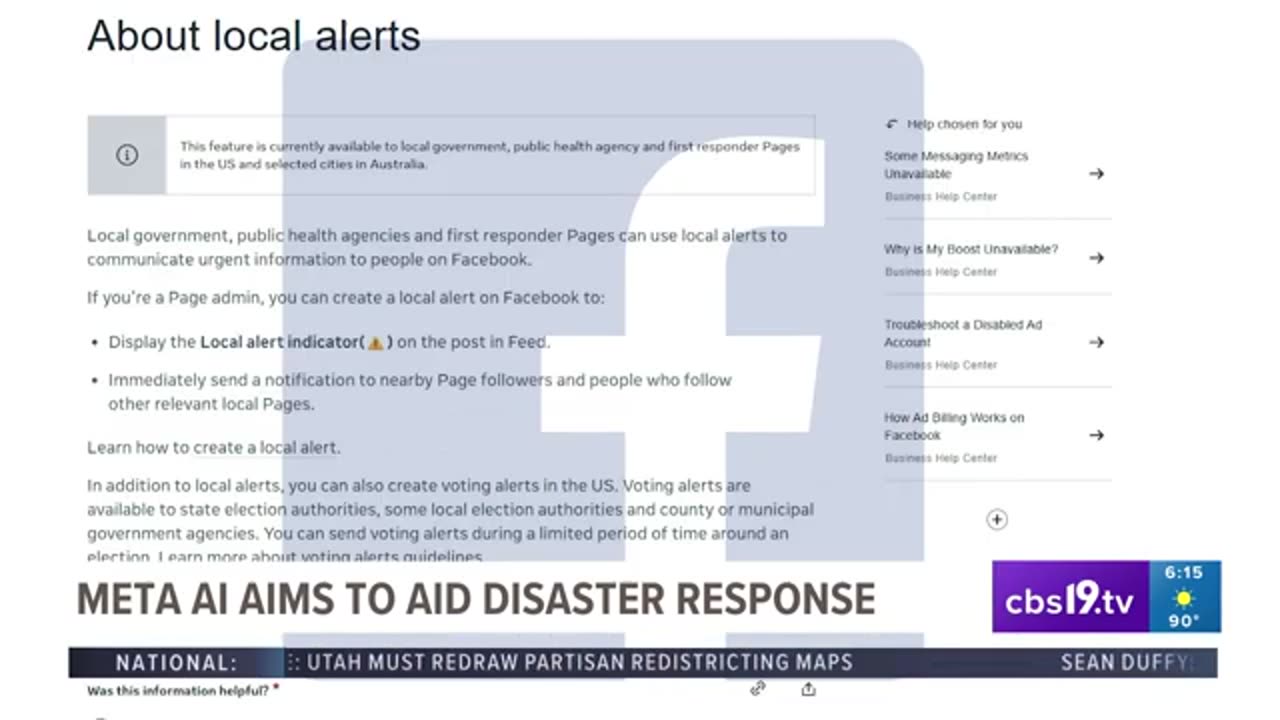Meta to implement AI tools for natural disaster prediction, preparedness