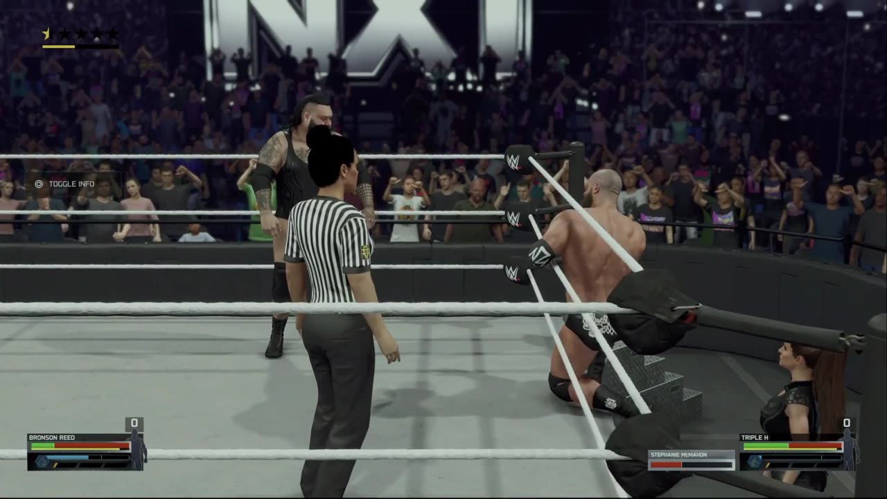wwe 2k25 44 universe mode Bronson Reed VS Triple H