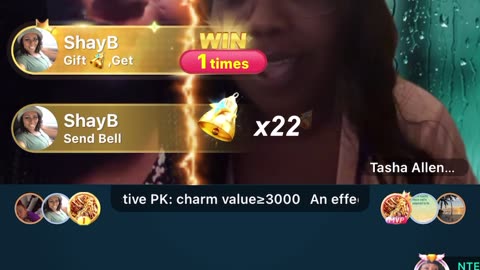 Tasha Allen clocks Moet tea!!😆😀🤣🤣