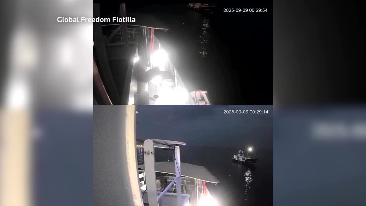 Gaza flotilla says boat struck by drone at Tunisian port