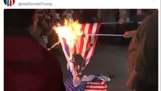 President Trump shares "Peacemaker" ad featuring U.S. strikes on Iran