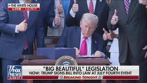 President Trump signs the landmark Big Beautiful Bill’ into law on Independence Day