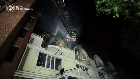 🔥🚒 Ukraine Russia War | Kharkiv Firefighters Battle Drones Night Attack | RCF