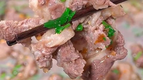 Slice Beef soup, with a flavorfull broth, a very healthy beef soup. And good to have it in winter