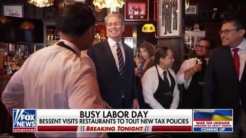 Treasury Sec. Bessent meets with workers on Labor Day to discuss No Tax on Tips and more