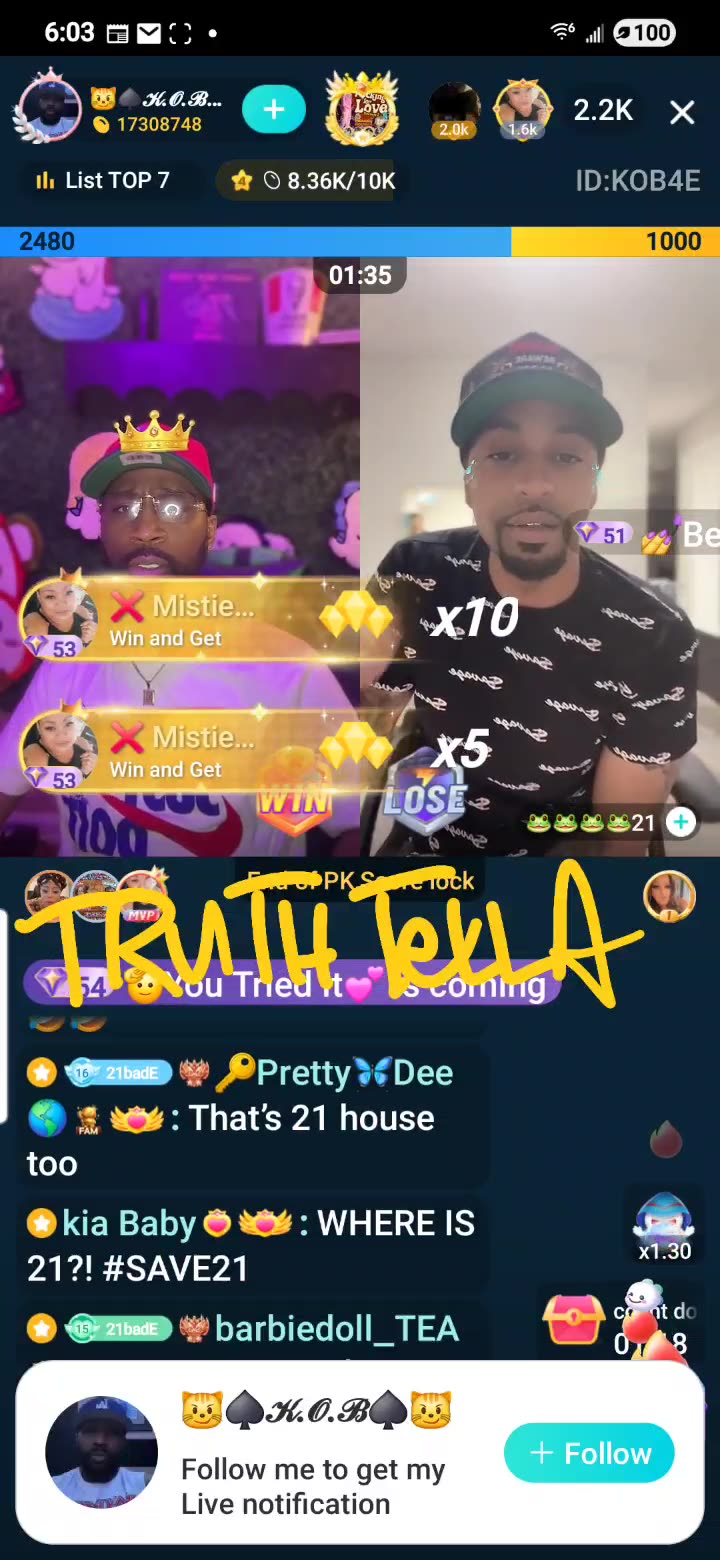 21BADBITCH TEAM PK WITH DROSKI & KOB GETS CRAZY 21 & DROSKI FIGHT THEN DROSKI WANTS TO FIGHT KOB