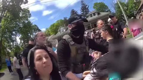 Councilwoman Etel Haxhiaj assaulting law enforcement officers (Check Description)