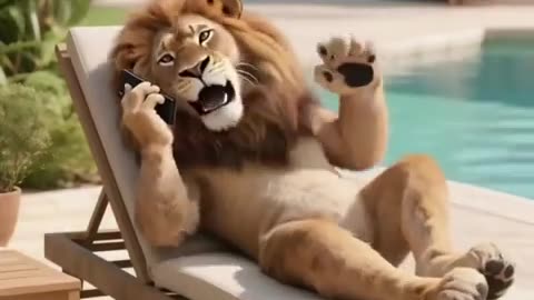 When your cat thinks it's a lion 🦁 AI