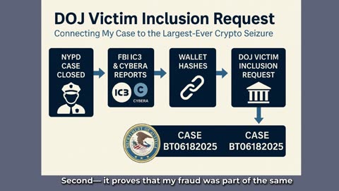 Part 48: DOJ Victim Inclusion Request | Connecting My Case to the Largest-Ever Crypto Seizure