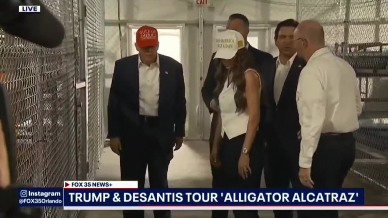 Trump Gets His First Look at Alligator Alcatraz - FL