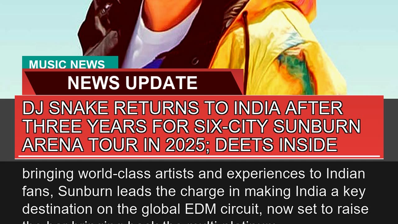 Dj Snake Returns to India After Three Years for Si