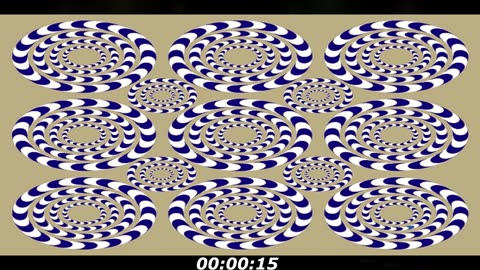 Optical illusion puzzle: The circles keep moving, must be some way to stop it...