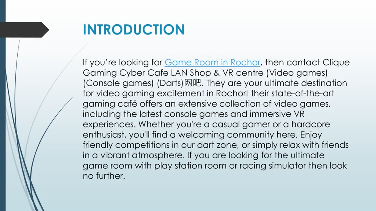 Best Game Room in Rochor