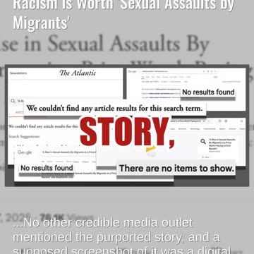 Fact Check: The Atlantic Did NOT Publish Op-ed Ending Racism is Worth 'Sexual Assaults by Migrants'