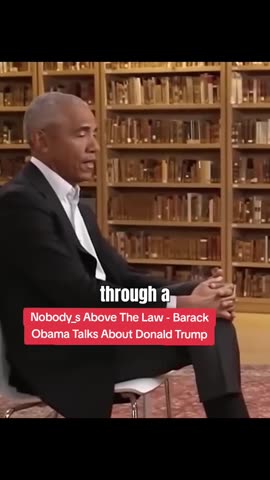 Obama - "No One Is Above The Law"