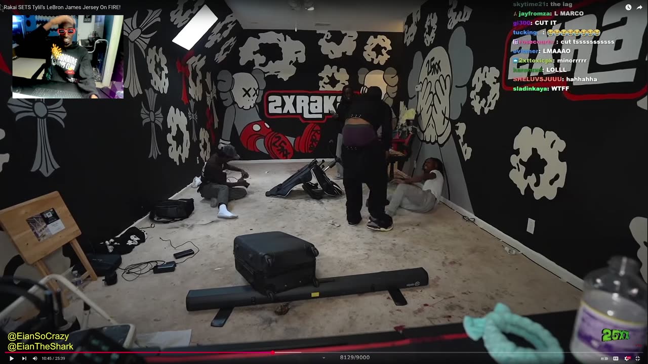 Reacting to TheTylilShow Live Rakai SETS Tylil’s LeBron James Jersey On FIRE!