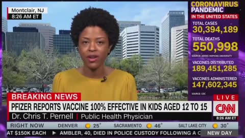 March, 2021. CNN breaks the news that the Pfizer vaccine is 100% effective.