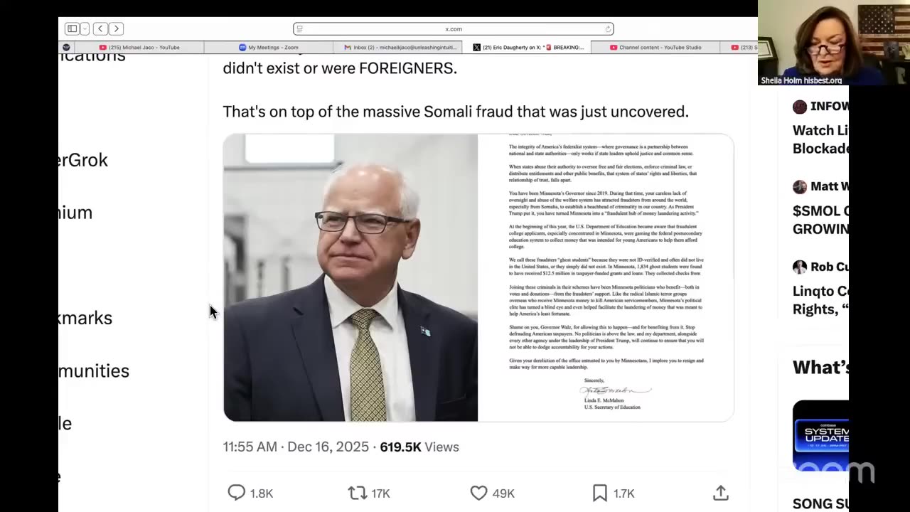 Sheila Holm on President Trump's statement from the White House.