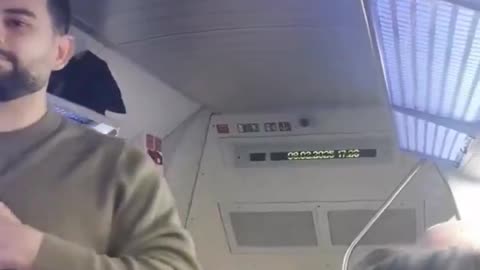 This fake asylum seeker is going crazy on a train in Germany because a group of