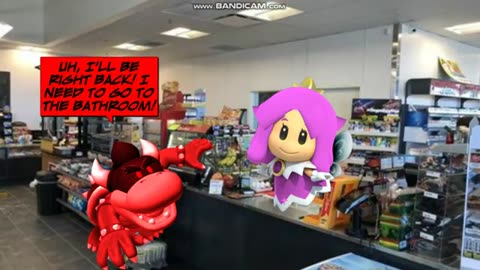Dark Fire Koopa Kid Buys a Chocolate Bar at Exxon W/O Paying for it/Banned/Grounded