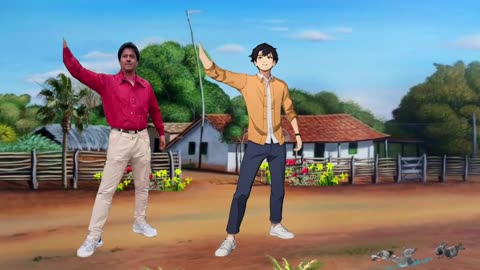 Uk With CartoonThumak Thumak-Gulabi Sarara-Aivideo