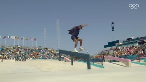 10 Highest Scored Men’s Skateboard Runs at #Paris2024 🛹