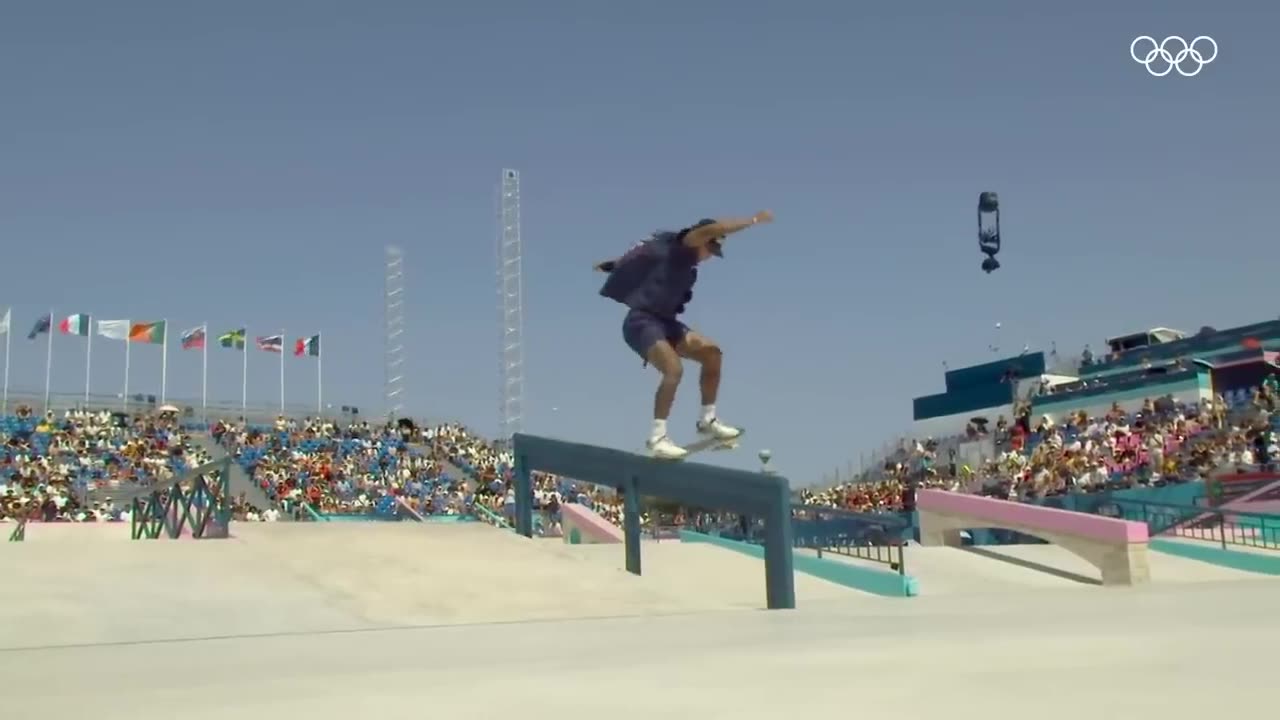 10 Highest Scored Men’s Skateboard Runs at #Paris2024 🛹