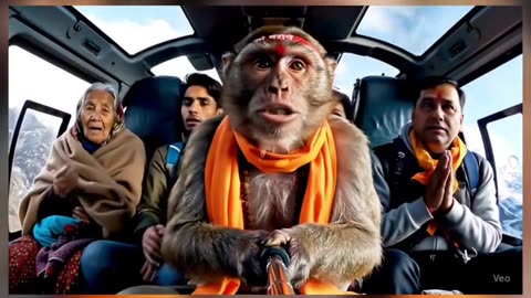 Monkey vlog registan in the morning in the