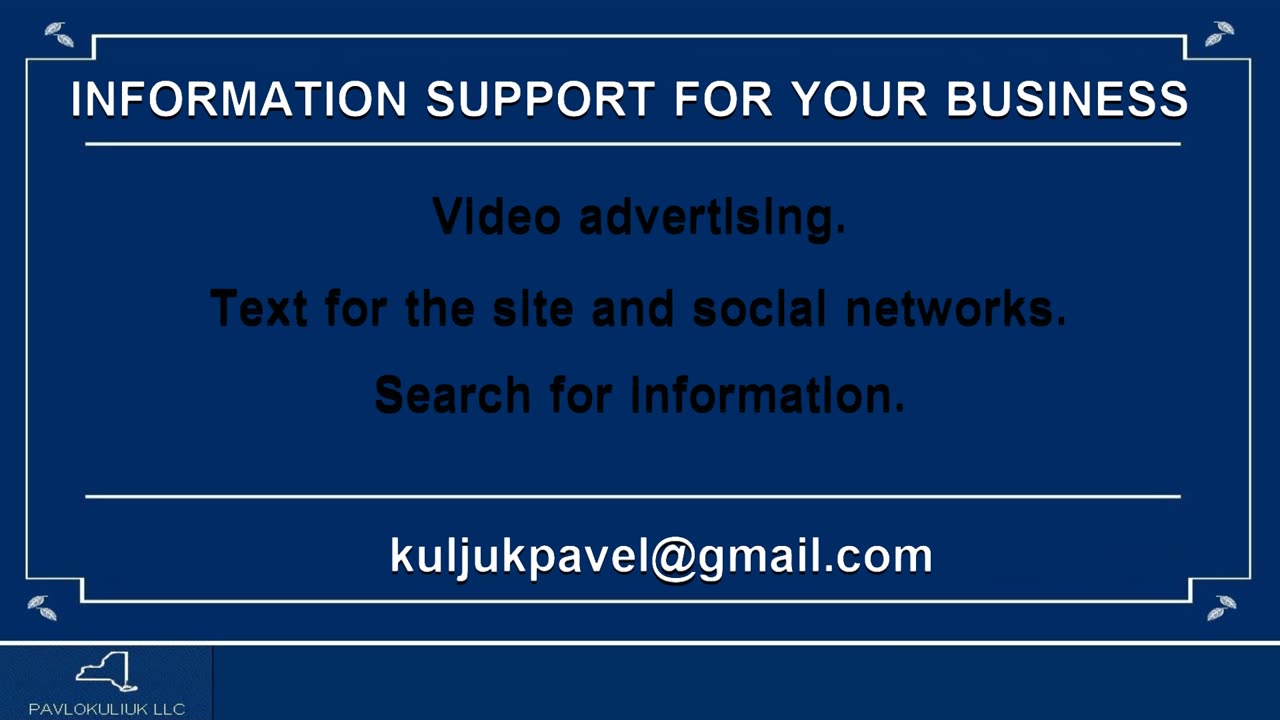 INFORMATION SUPPORT FOR YOUR BUSINESS