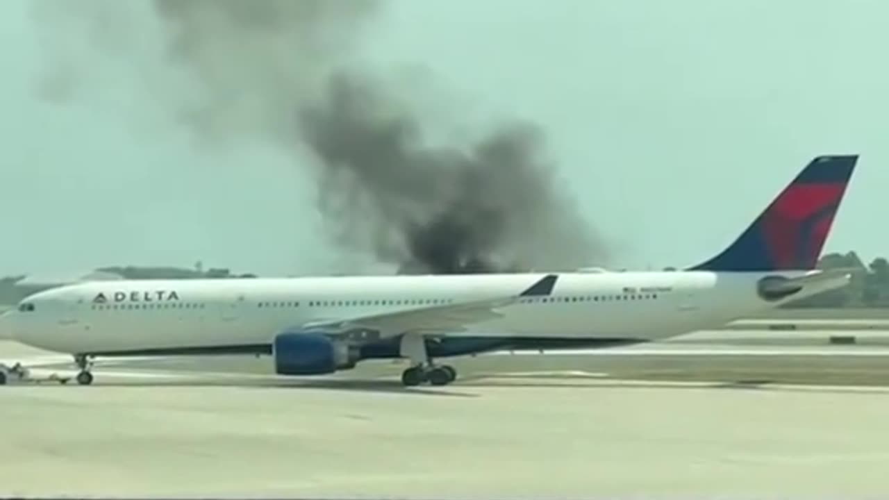 A Delta Airlines plane was evacuated on the runway of Orlando Airport