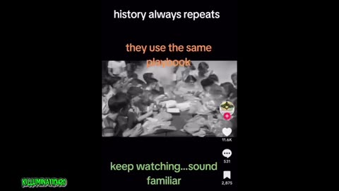 HISTORY Repeats they Use the Same Playbook